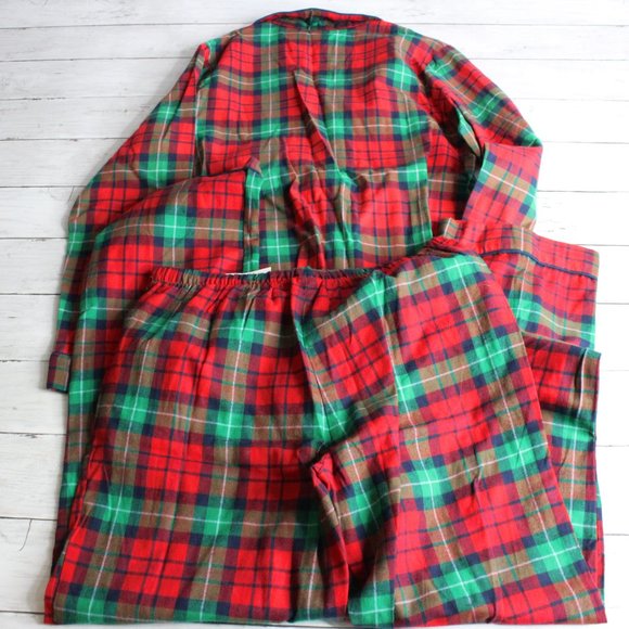 Wondershop Women's Plaid Pajama Set Size XS Red Green Navy Christmas - Picture 4 of 5